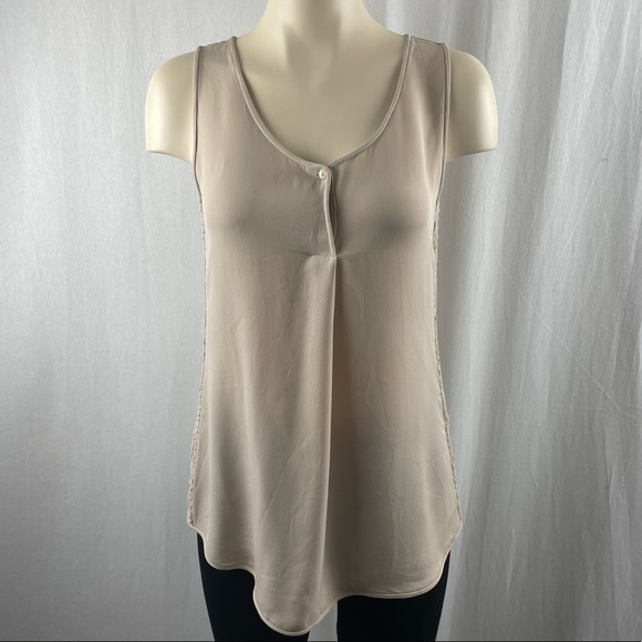 Halston Heritage Tops - Halston Heritage Silk Sleeveless Blouse Rounded Neckline S